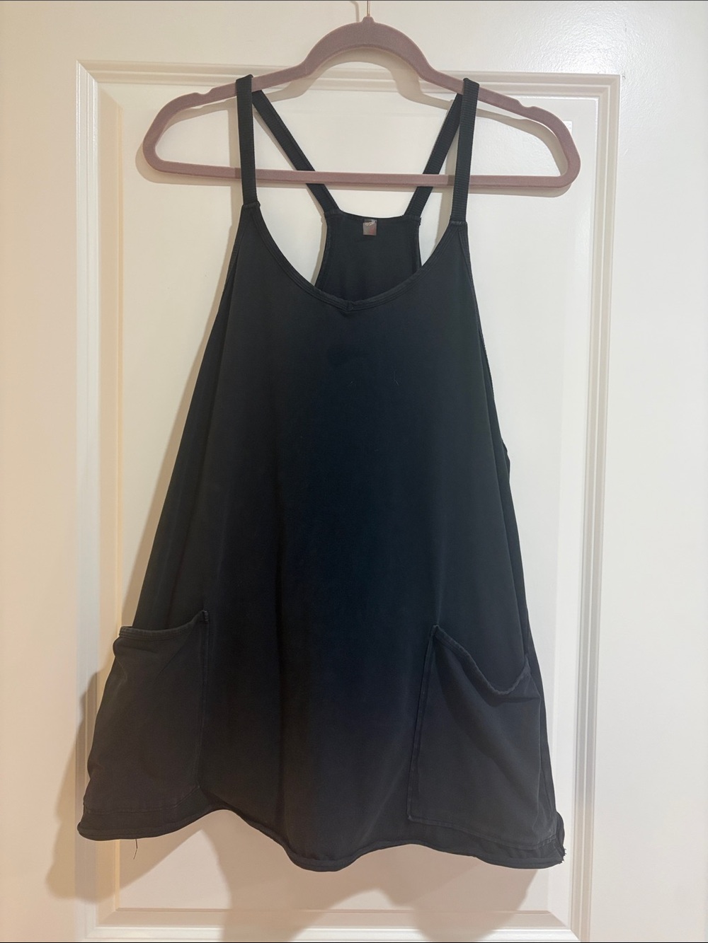 FP Movement by Free People Black Pocket Tank Dress